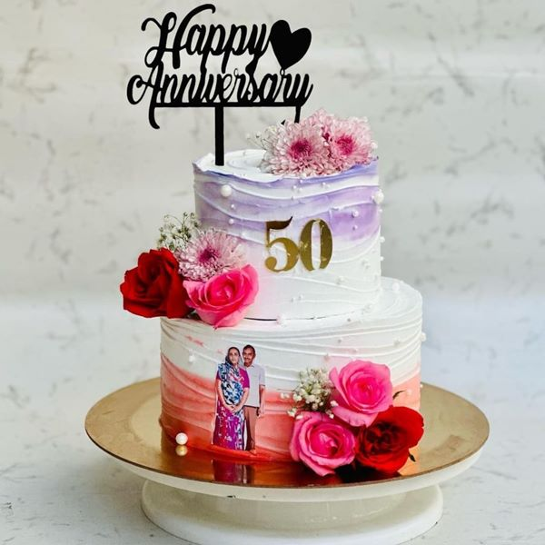 Wedding Anniversary Cake - 1kg - Candy Land - Sweets & Cakes Batticaloa-thanhphatduhoc.com.vn