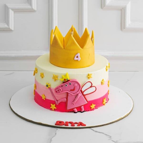 Peppa Pig Theme Cake